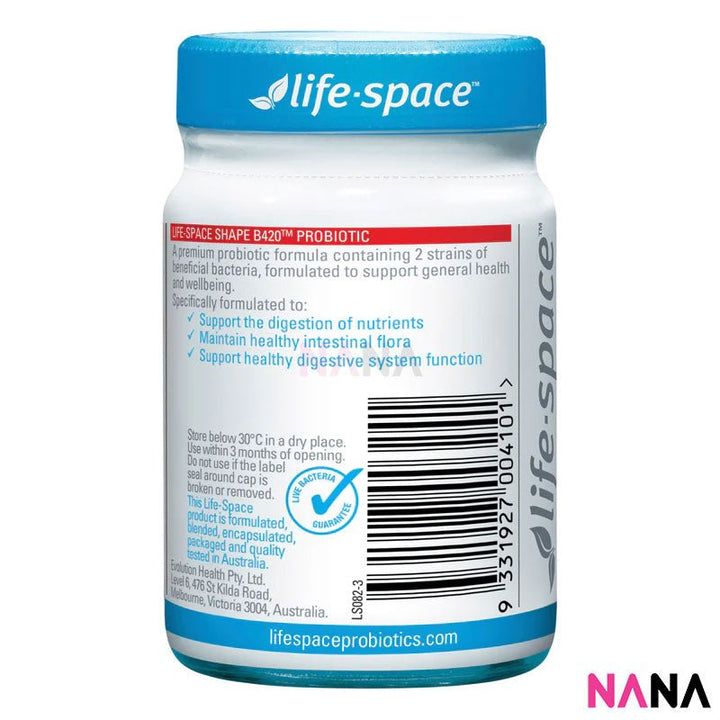 Life Space Shape B420 Probiotic 60 Capsules - NANA MALL