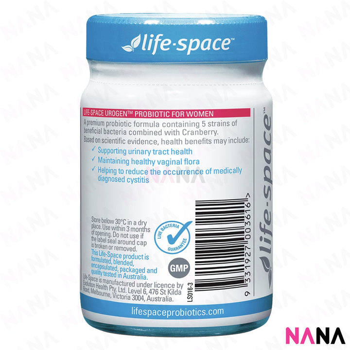 Life Space Urogen Probiotic for Women 60 Capsules - NANA MALL