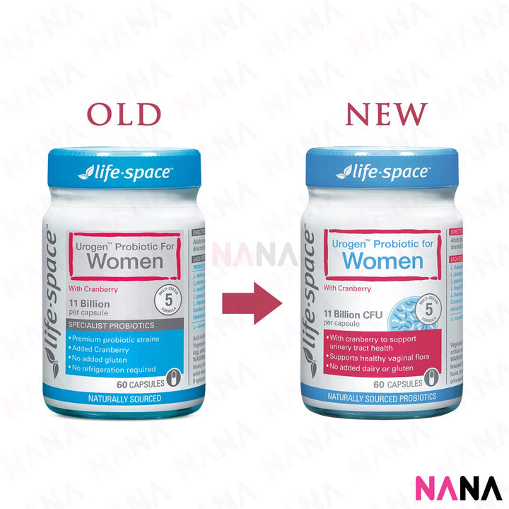 Life Space Urogen Probiotic for Women 60 Capsules - NANA MALL