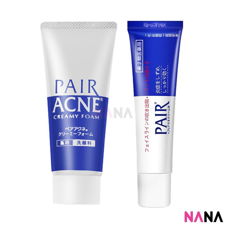 LION Pair Acne Creamy Facial Washing Foam 80g & PAIR Acne Cream W 14g Intensive Care & Treatments Lion 