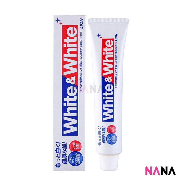 LION White & White Toothpaste (Clean Fresh Mint) 150g - NANA MALL