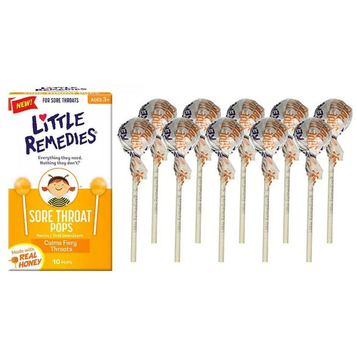 Little Remedies Sore Throat Pops, 10 Count Medicinal Products Little Remedies 
