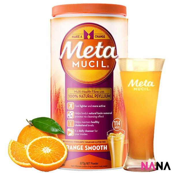 Metamucil Fibre Supplement Smooth Orange 114 Dose 673g - NANA MALL