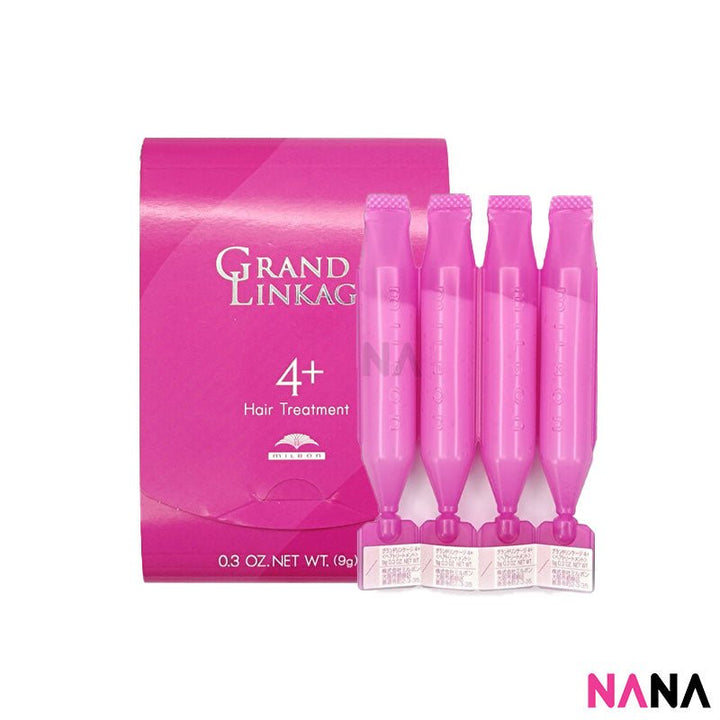 Milbon Grand Linkao Hair Treatment - 4+ (9g x 4pcs) [For Normal Hair] x2 - NANA MALL