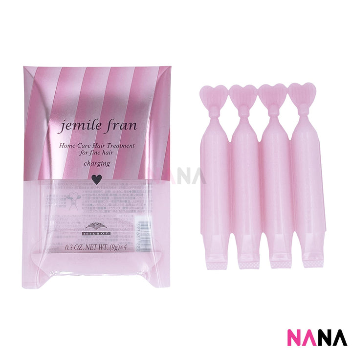 MILBON JEMILE FRAN Hair Charging Treatment - Pink Heart (9g x 4pcs) - NANA MALL