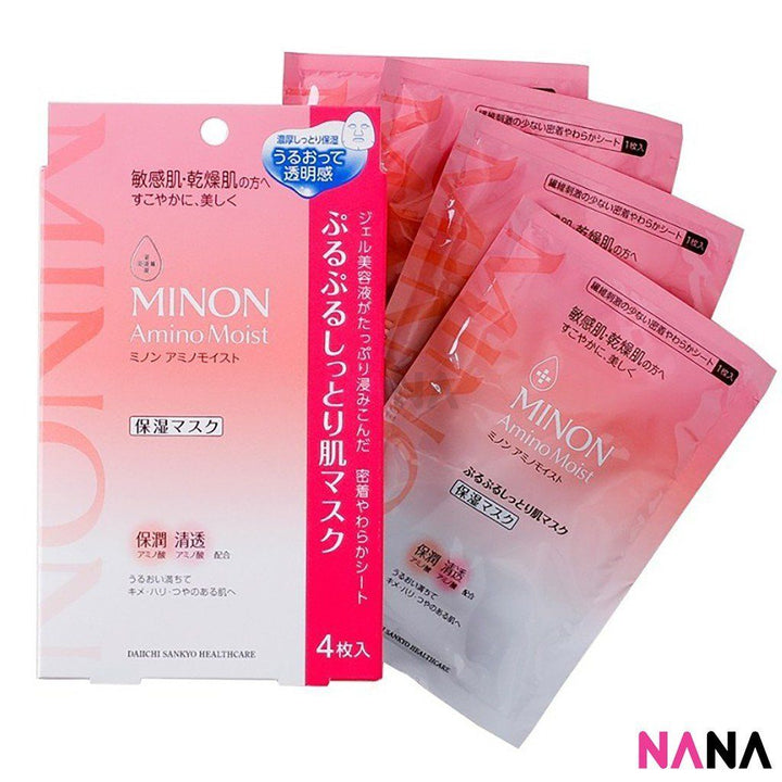 Minon Amino Moist Face Mask 4pcs - NANA MALL