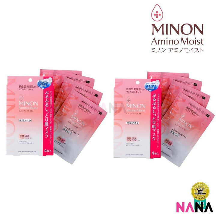 Minon Amino Moist Face Mask 4pcs x 2pcs - NANA MALL