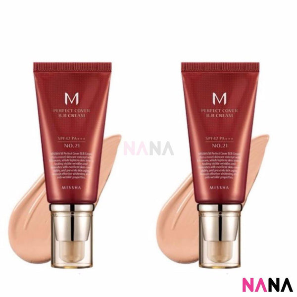 Missha Perfect Cover BB Cream SPF42/ PA+++ 21 (50ml) (2pcs) - NANA MALL