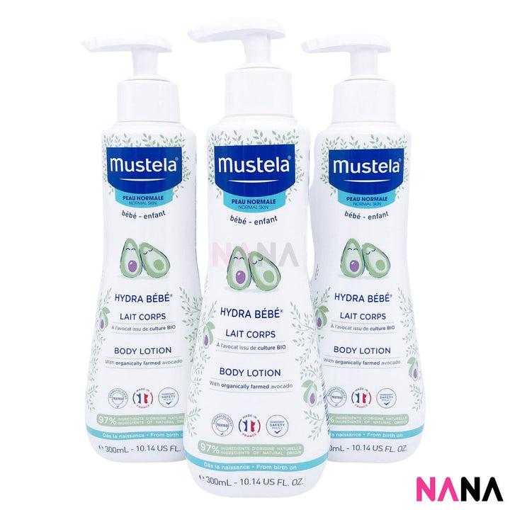 Mustela Hydra Bebe Body Lotion 300ml x3 - NANA MALL