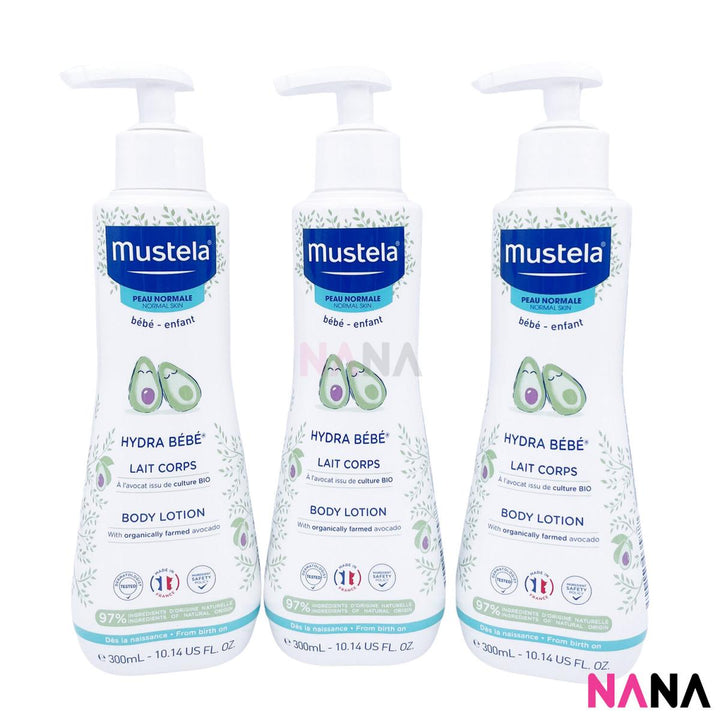 Mustela Hydra Bebe Body Lotion 300ml x3 - NANA MALL