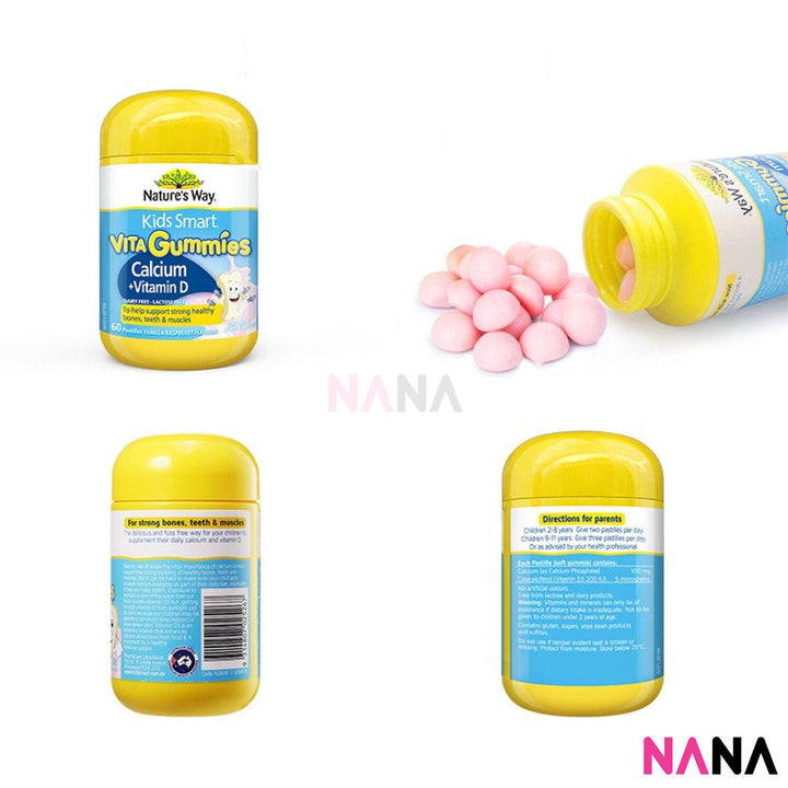 Nature's Way Kids Smart Vita Gummies Calcium 60 Pastilles - NANA MALL