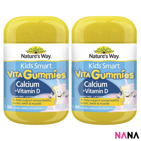 Nature's Way Nature's Way Kids Smart Vita Gummies Calcium 60 Pastilles x 2 - NANA MALL