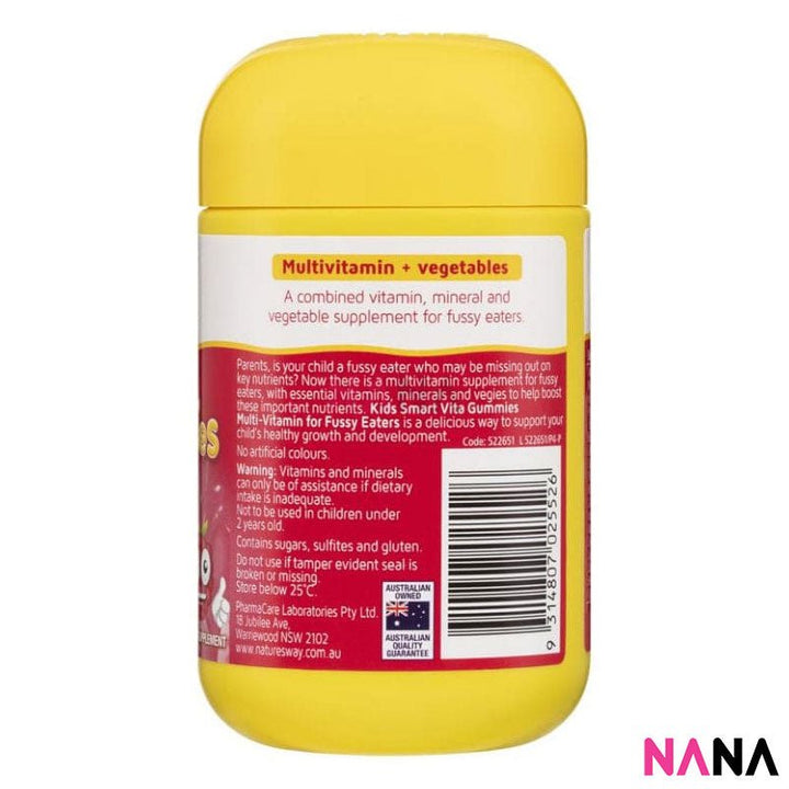 Nature's Way Nature's Way Kids Smart Vita Gummies Multi Vitamin for Fussy Eaters 60 Pastilles x 2 - NANA MALL