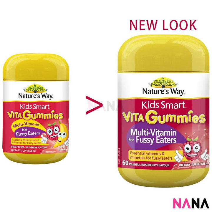 Nature's Way Nature's Way Kids Smart Vita Gummies Multi Vitamin for Fussy Eaters 60 Pastilles x 2 - NANA MALL