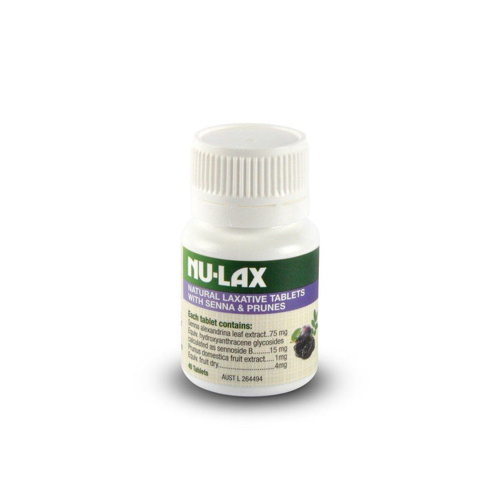 Nulax Natural Laxative Tablets with Senna and Prunes 40 Tablets - NANA MALL
