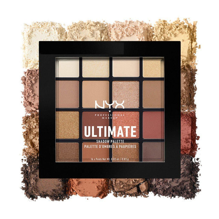 NYX Ultimate 16 Colors Eye Shadow Palette - 03 Warm Neturals Eyes NYX 