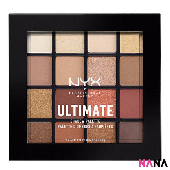 NYX Ultimate 16 Colors Eye Shadow Palette - 03 Warm Neturals Eyes NYX 