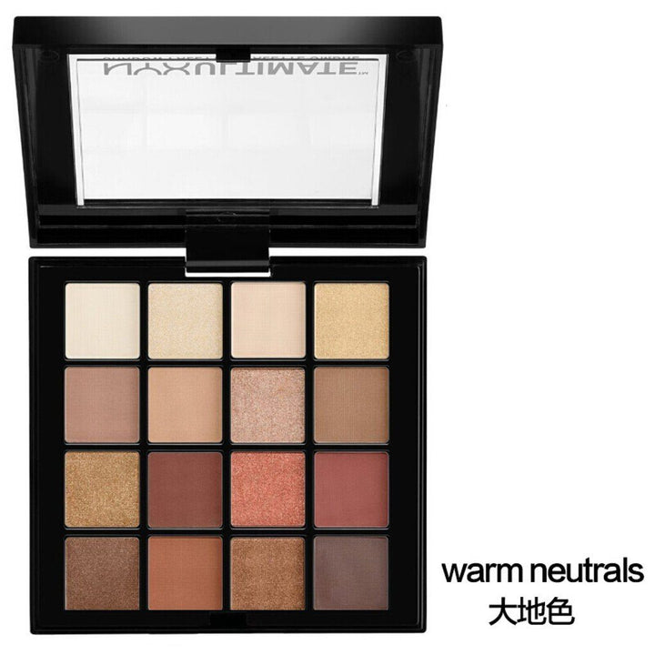 NYX Ultimate 16 Colors Eye Shadow Palette - 03 Warm Neturals Eyes NYX 