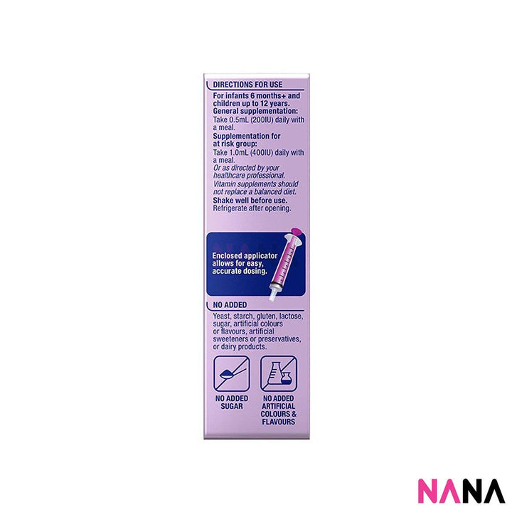 Ostelin Kids Vitamin D3 Liquid 20ml - NANA MALL
