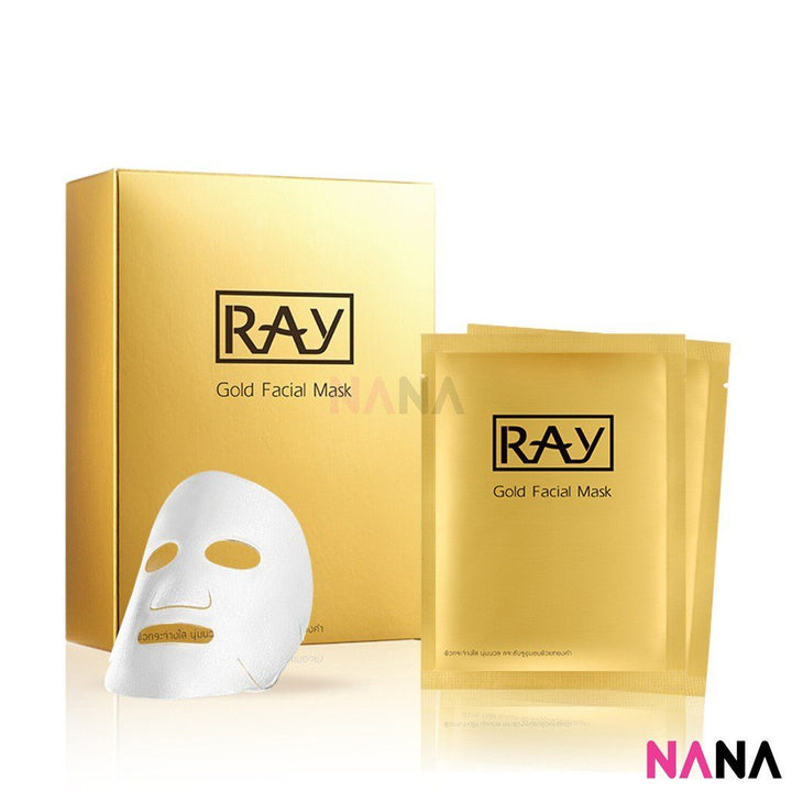 Ray Facial Silk Mask - Gold (10 Sheets) - NANA MALL
