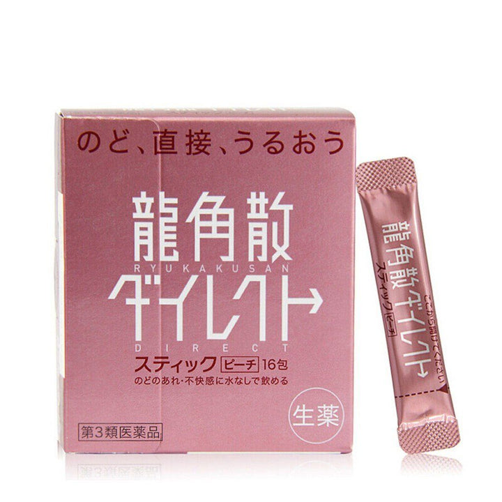 Ryukakusan Sore Throat Direct Stick & Candy Combo (16 x Mint+16xPeach+20x Mango) - NANA MALL