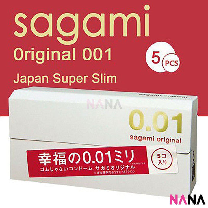 Sagami Original 0.01 Ultra Thin Condom 5pcs - NANA MALL