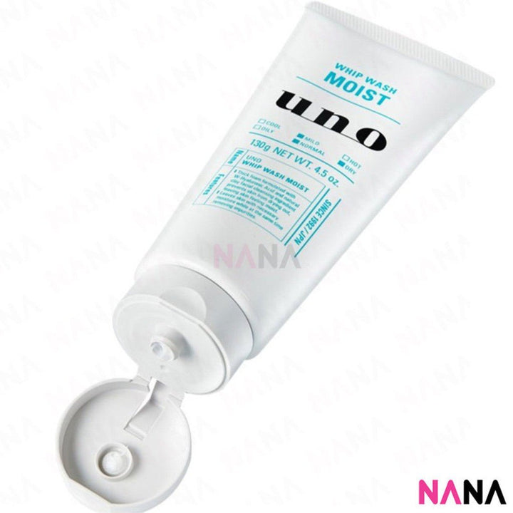 Shiseido Uno Men's Face Wash Whip Moist - Green 130g x2 - NANA MALL