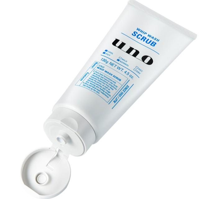 Shiseido Uno Men's Face Wash Whip Wash Scrub 130g - NANA MALL