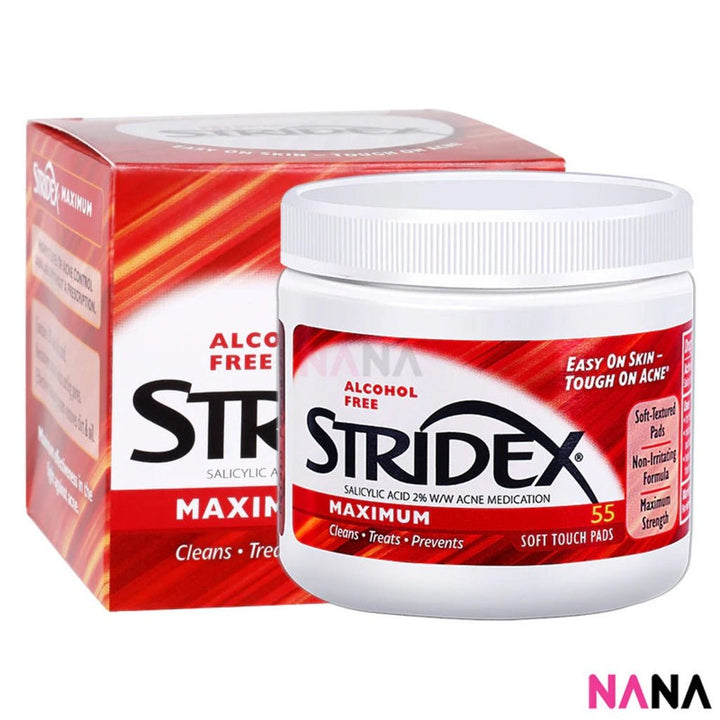 Stridex Single - Step Acne Control Maximum 55 Soft Touch Pads - Red - NANA MALL