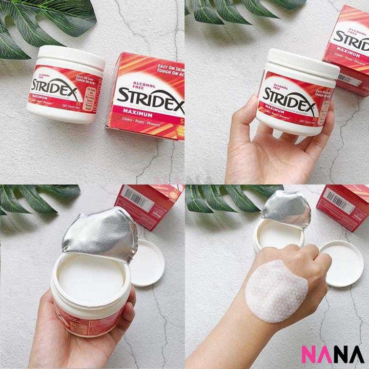 Stridex Single - Step Acne Control Maximum 55 Soft Touch Pads - Red - NANA MALL