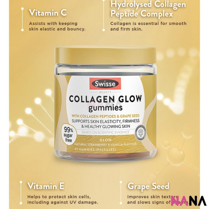Swisse Beauty Collagen Glow Gummies 45 Gummies - NANA MALL