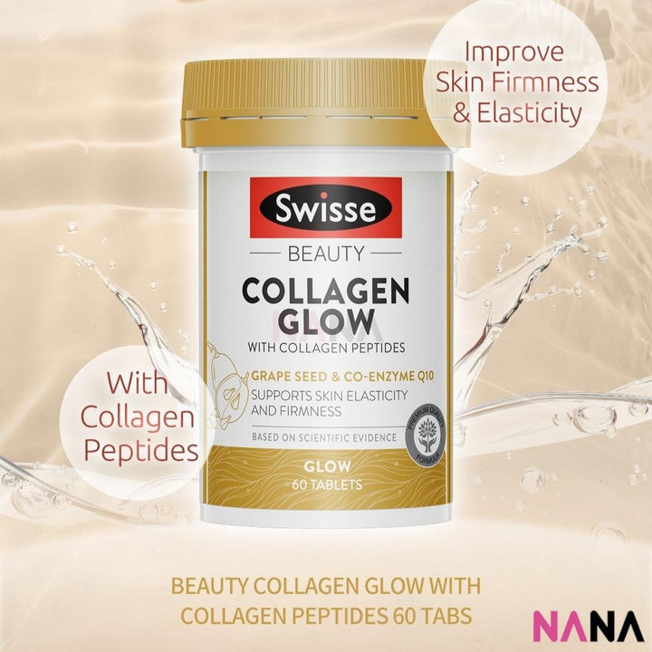Swisse Beauty Collagen Glow With Collagen Peptides 60 Tablets 胶原蛋白 水光片 - NANA MALL