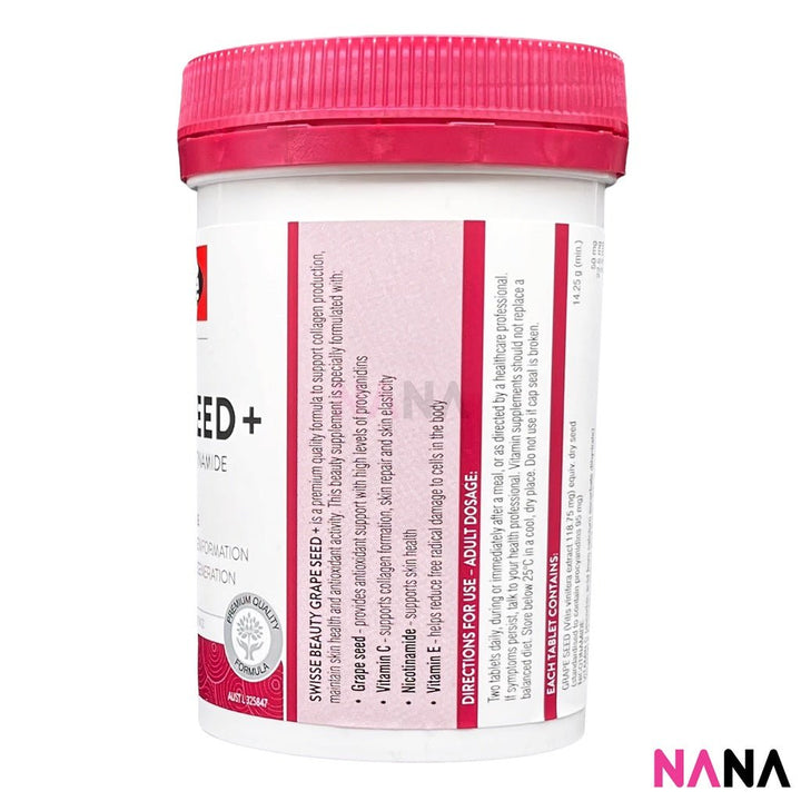Swisse Beauty Grape Seed+ 180 Tablets - NANA MALL
