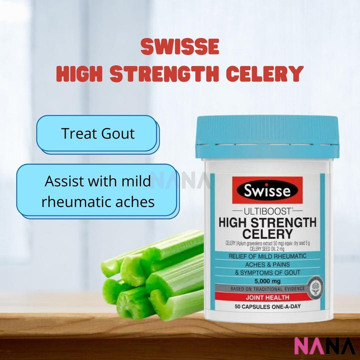 Swisse Ultiboost High Strength Celery 5000mg 50 Tablets - NANA MALL