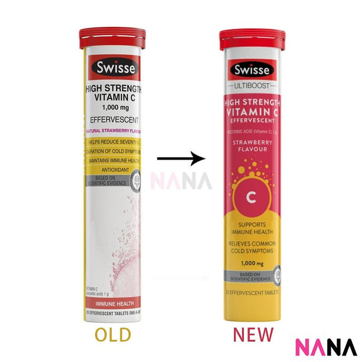 Swisse Ultiboost High Strength Vitamin C 1000mg Effervescent 60 tablets - NANA MALL