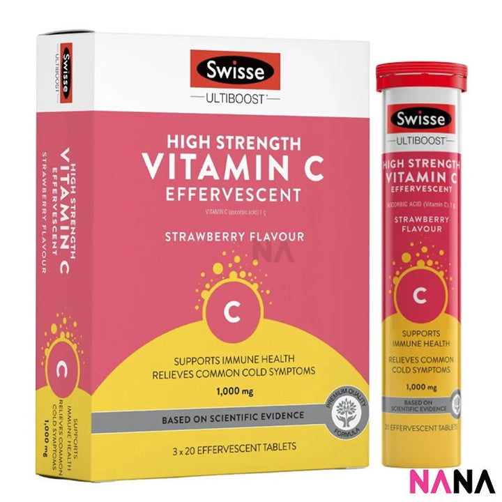 Swisse Ultiboost High Strength Vitamin C 1000mg Effervescent 60 tablets - NANA MALL