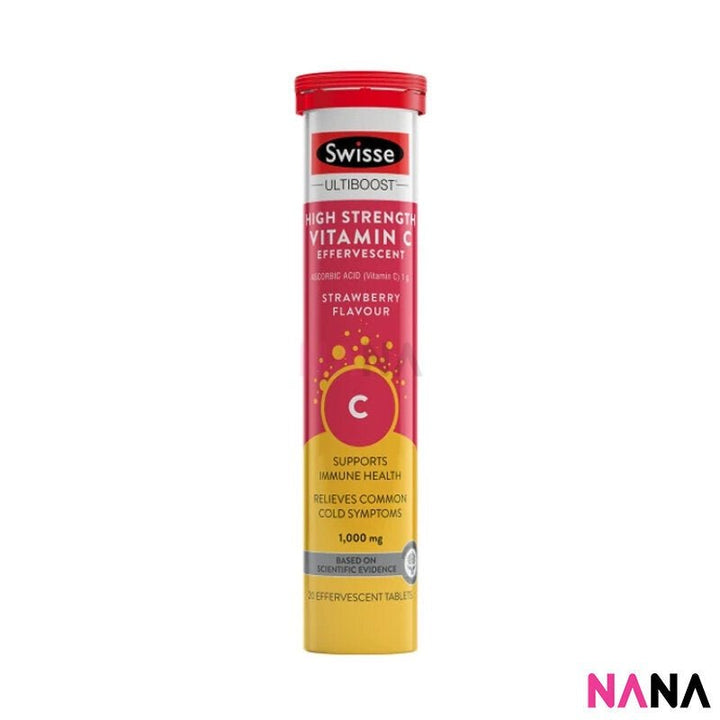 Swisse Ultiboost High Strength Vitamin C 1000mg Effervescent 60 Tablets x2 (EXP:01 2026) - NANA MALL