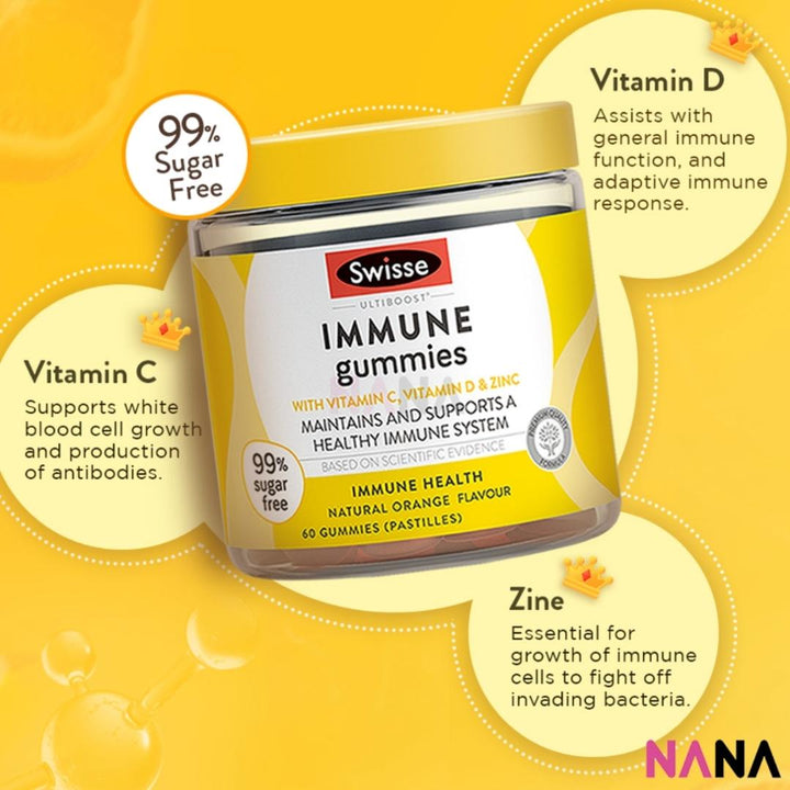 Swisse Ultiboost Immune Gummies 60 Gummies x 2 - NANA MALL