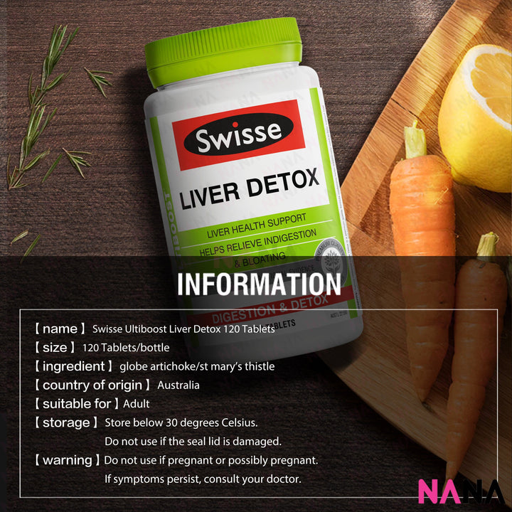 Swisse Ultiboost Liver Detox 120 Tablets Nutritional Supplements Swisse 