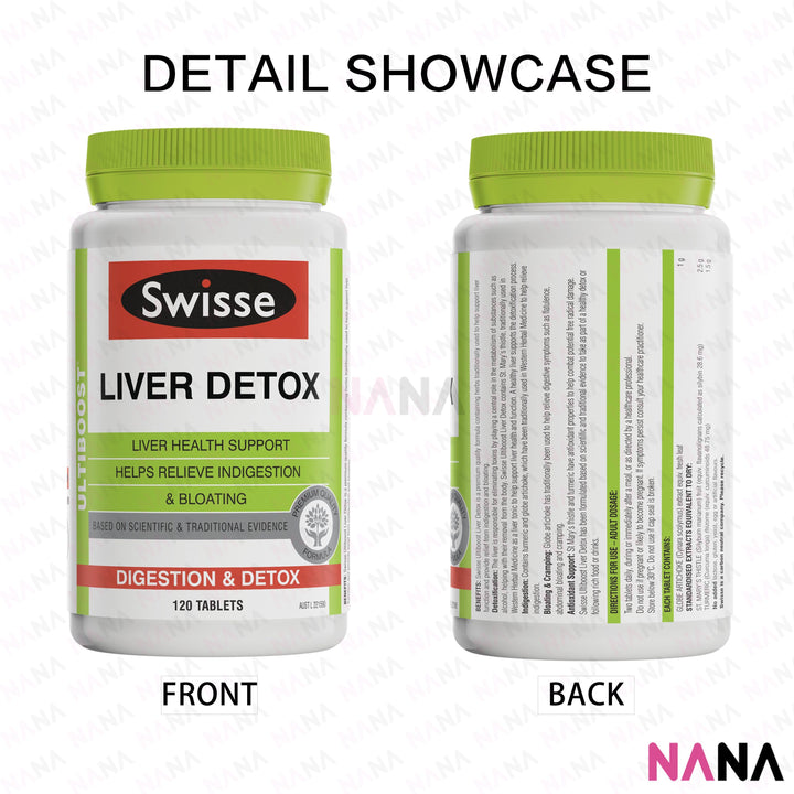 Swisse Ultiboost Liver Detox 120 Tablets Nutritional Supplements Swisse 