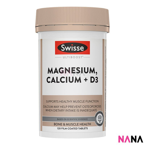 Swisse Ultiboost Magnesium, Calcium + D3 120 Capsules - NANA MALL