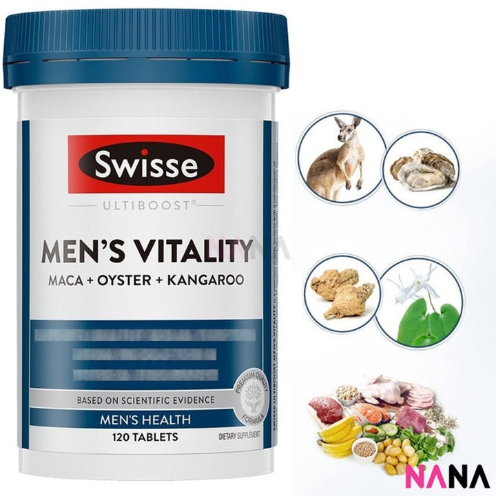 Swisse Ultiboost Men's Vitality (Maca + Oyster + Kangaroo) 120 Tablets - NANA MALL