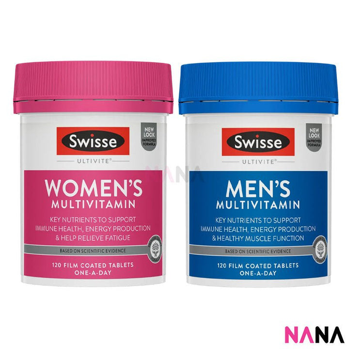 Swisse Ultivite Multivitamin Couple's Pack for Men & Women (120 Tablets + 120 Tablets) - NANA MALL