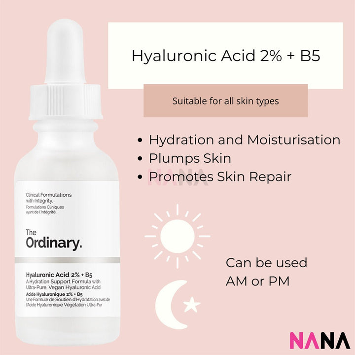 The Ordinary Hyaluronic Acid 2% + B5 Hydration Support Formula 30ml - NANA MALL