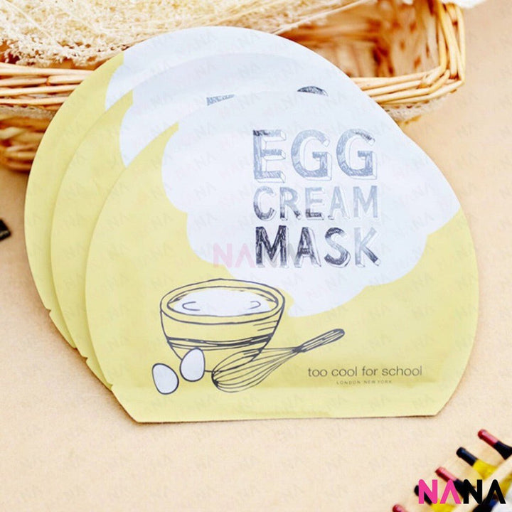 TOO COOL FOR SCHOOL ESkincare,Mask,Sheet Mask,Koreagg Cream Mask Yellow 1pc - NANA MALL