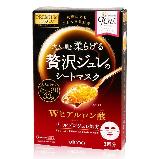 Utena Premium Pursea Golden Jelly Mask-Hyaluronic Acid 3pcs Mask Utena 