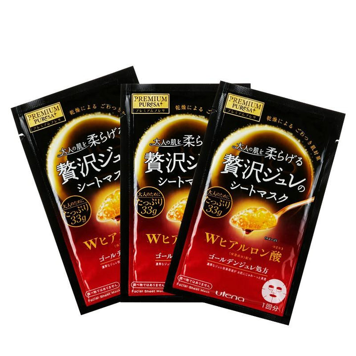 Utena Premium Pursea Golden Jelly Mask-Hyaluronic Acid 3pcs Mask Utena 