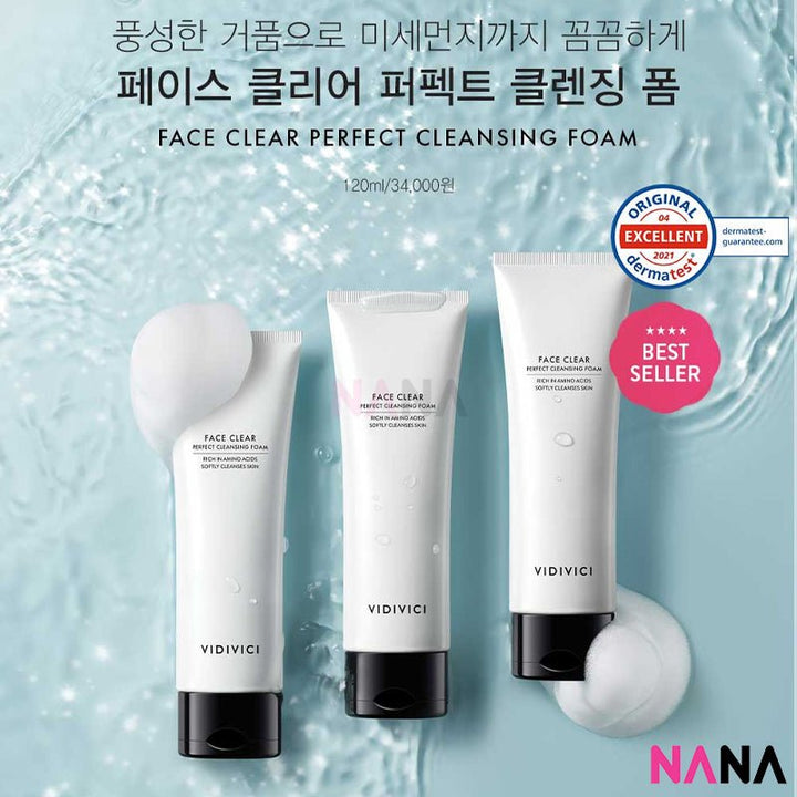 Vidivici Face Clear Perfect Cleansing Foam 120ml - NANA MALL